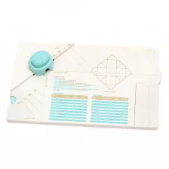WRMK Gift Box Punch Board mit türkisem Locher und expandiertem Board mit Messskalen
