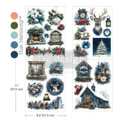 Quiet Country Blue - A4 Middy Plus Transfers / Rub-Ons