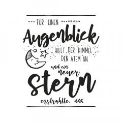 Holzstempel - ein neuer Stern