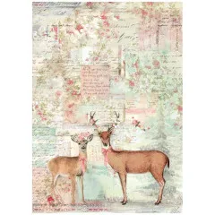 Stamperia Rice Paper - Winter Magic - Deer