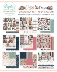 Mintay-Übersicht Cozy Days Collection Set – all in one set, Neuheit September 2026, mit allen Bögen