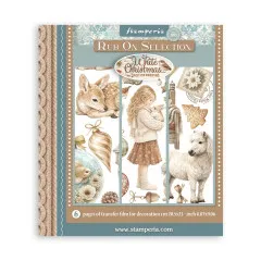 Stamperia - Rub-on Assortment - White Christmas by Cristina Radovan