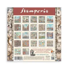 Rückseite des 12x12 MAXI Paper Pads mit Übersicht aller 22 Designpapiere