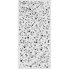 Schablone Spots ohne Verpackung mit Punkten in verschiedenen Größen wie ein Sternenfeld