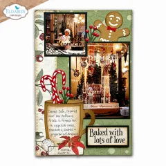 Handgemachte Scrapbook-Seite im Winterdesign mit Elementen aus dem Cozy Season Set