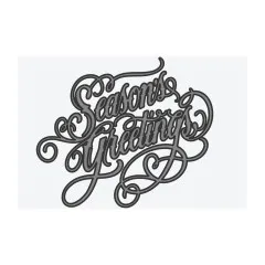 Detaillierte Ansicht des Sizzix Vault Seasons Greetings Prägefolders