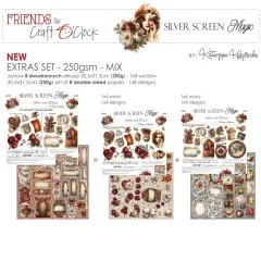 Verpackungsfoto: Aufteilung des "Extras Set Mix" in die Einzelsets "Flowers & More" und "Cinema"