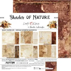 Craft O'Clock Shades of Nature Papierblock Set-Vorschau mit allen Motiven