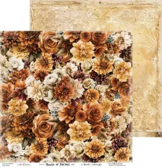 Craft O'Clock Shades Of Nature Bogen 6 mit üppigem Muster aus herbstlichen Rosen und Dahlien