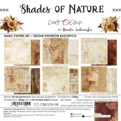 Shades Of Nature - 8x8 Basic Paper Set by Renata Ludwinska