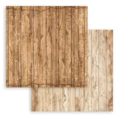 Braune Holzbrett-Textur, Rückseite hellere Holzoptik.