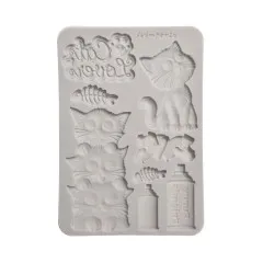 Silicone Mould A5 - Furry Friends 2 - Cats by Antonis Tzanidakis
