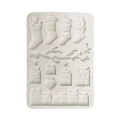 Silicone Mould A5 - Christmas Socks and Presents