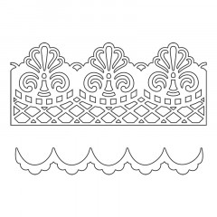 Thinlits Dies - Damask and Scallop Borders