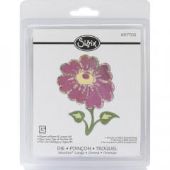 Sizzlits Die - Flower with Stem and Leaves 4