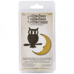 Movers and Shapers Magnetic Die - Mini Owl and Crescent Moon