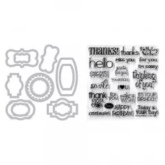 Framelits Die Set w/Stamps - Phrases