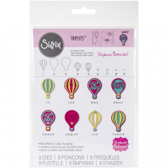 Triplits Die Set - Hot Air Balloons