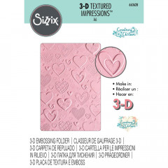 3D Embossing Folder - Hearts