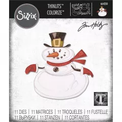 Thinlits Die Set - Mr. Snowman Colorize