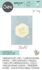 Impresslits Embossing Folder - Frame Floral Hexagon