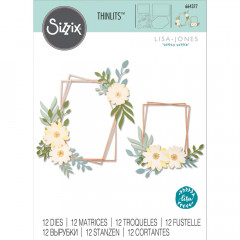 Thinlits Die Set - Geo Floral Frame