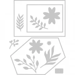 Thinlits Die Set - Geo Floral Frame