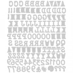 Thinlits Die Set by Tim Holtz - Alphanumeric Tiny Type Upper