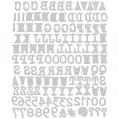 Thinlits Die Set by Tim Holtz - Alphanumeric Tiny Type Upper