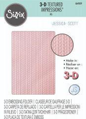 3D Embossing Folder - Knitted