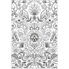 3D Embossing Folder - Folk Doodle