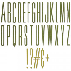 Thinlits Die Set by Tim Holtz - Alphanumeric Stretch Upper