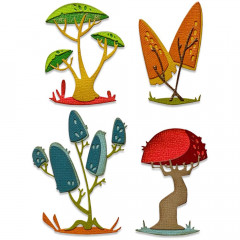 Thinlits Die Set - Funky Toadstools