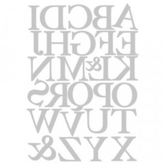 Thinlits Die Set - Serif Alphabet