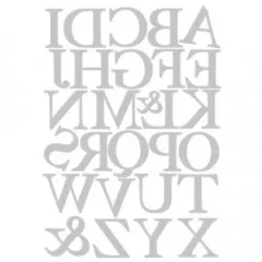 Thinlits Die Set - Serif Alphabet