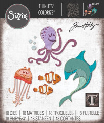 Thinlits Die Set by Tim Holtz - Under the Sea No. 1 Colorize