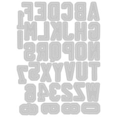 Thinlits Die Set by Tim Holtz - Alphanumeric Varsity