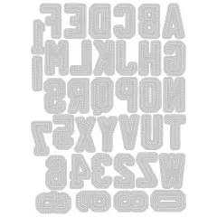 Thinlits Die Set by Tim Holtz - Alphanumeric Varsity