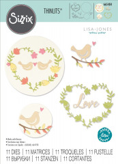 Thinlits Die Set - Mini Love Birds