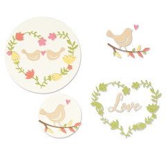 Thinlits Die Set - Mini Love Birds