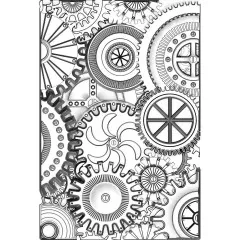 3D Embossing Folder - Mini Mechanics