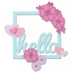 Framelits Dies w/Stamps Set - Floral Hello