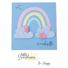 Framelits Dies w/Stamps Set - Rainbow Joy