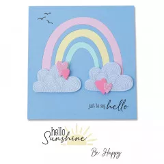 Framelits Dies w/Stamps Set - Rainbow Joy