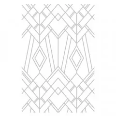 Multi-Level Embossing Folder - Geo Diamonds