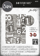 3D Embossing Folder - Numbered