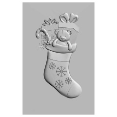 3D Impresslits Embossing Folder - Christmas Stocking