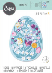 Thinlits Die Set - Intricate Floral Easter Egg