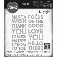 Thinlits Die Set by Tim Holtz - Bold Text No. 1