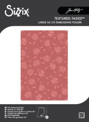 Texture Fades Embossing Folder by Tim Holtz - Vault Holly Poinsettia